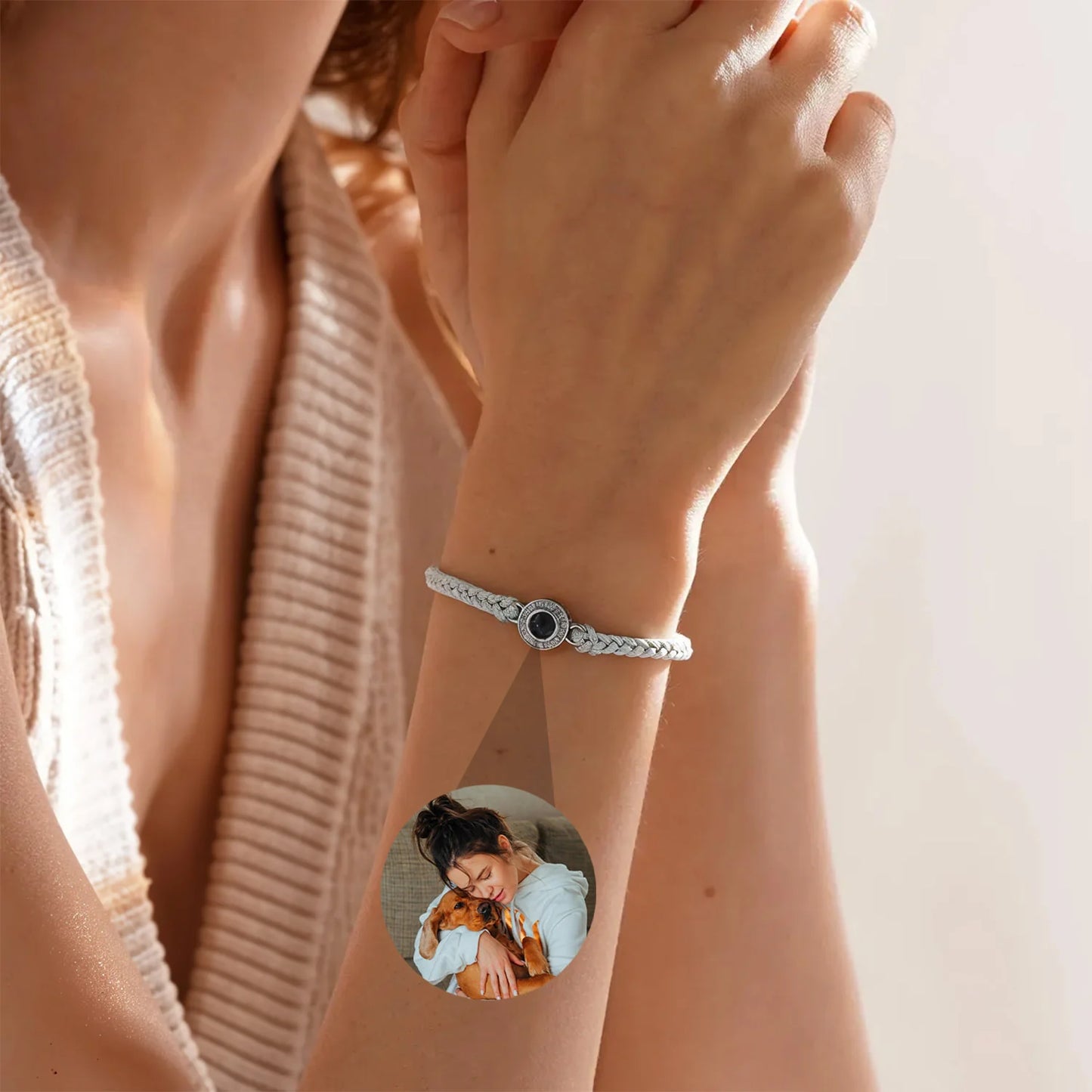 Pulsera Eternidad con Foto personalizada