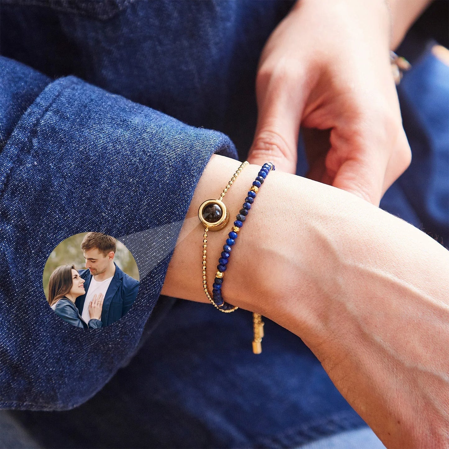 Pulsera Cristal con Foto personalizada
