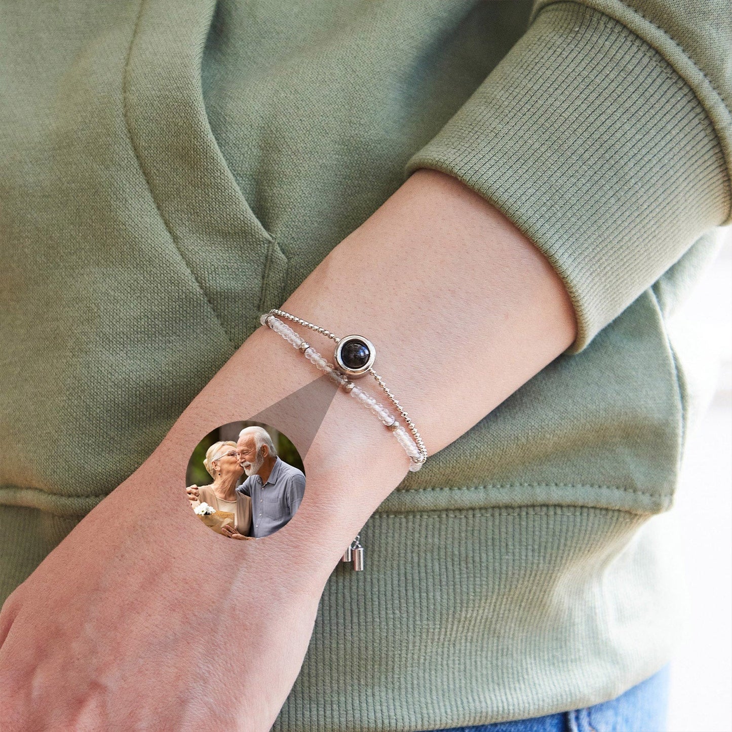 Pulsera Cristal con Foto personalizada