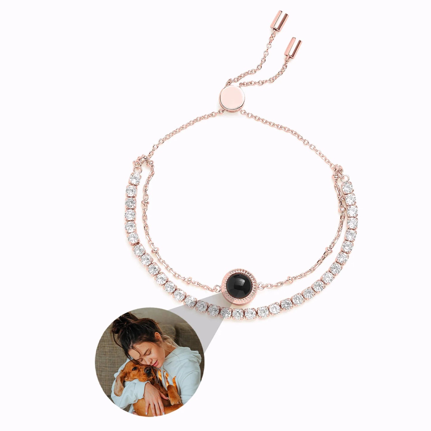 Pulsera Luminescencia con Foto personalizada