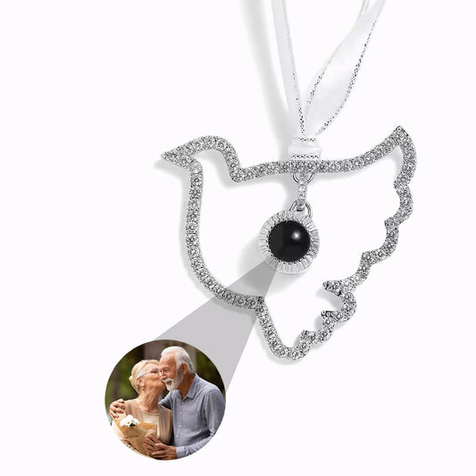 Adorno Paloma de la Paz con foto personalizada