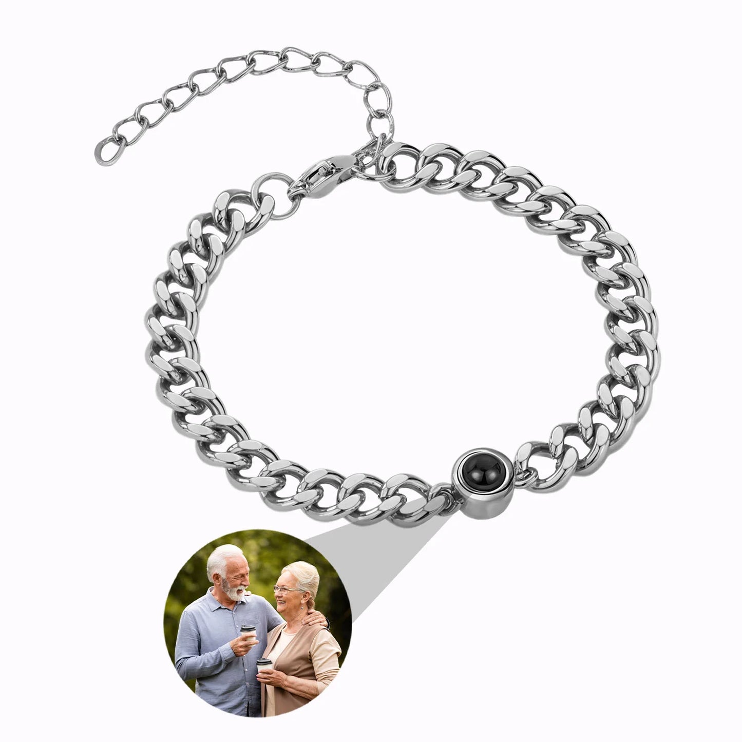 Pulsera Lazo Eterno con Foto personalizada