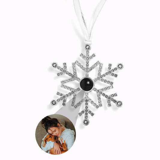 Adorno Copo de Nieve con Foto Personalizada