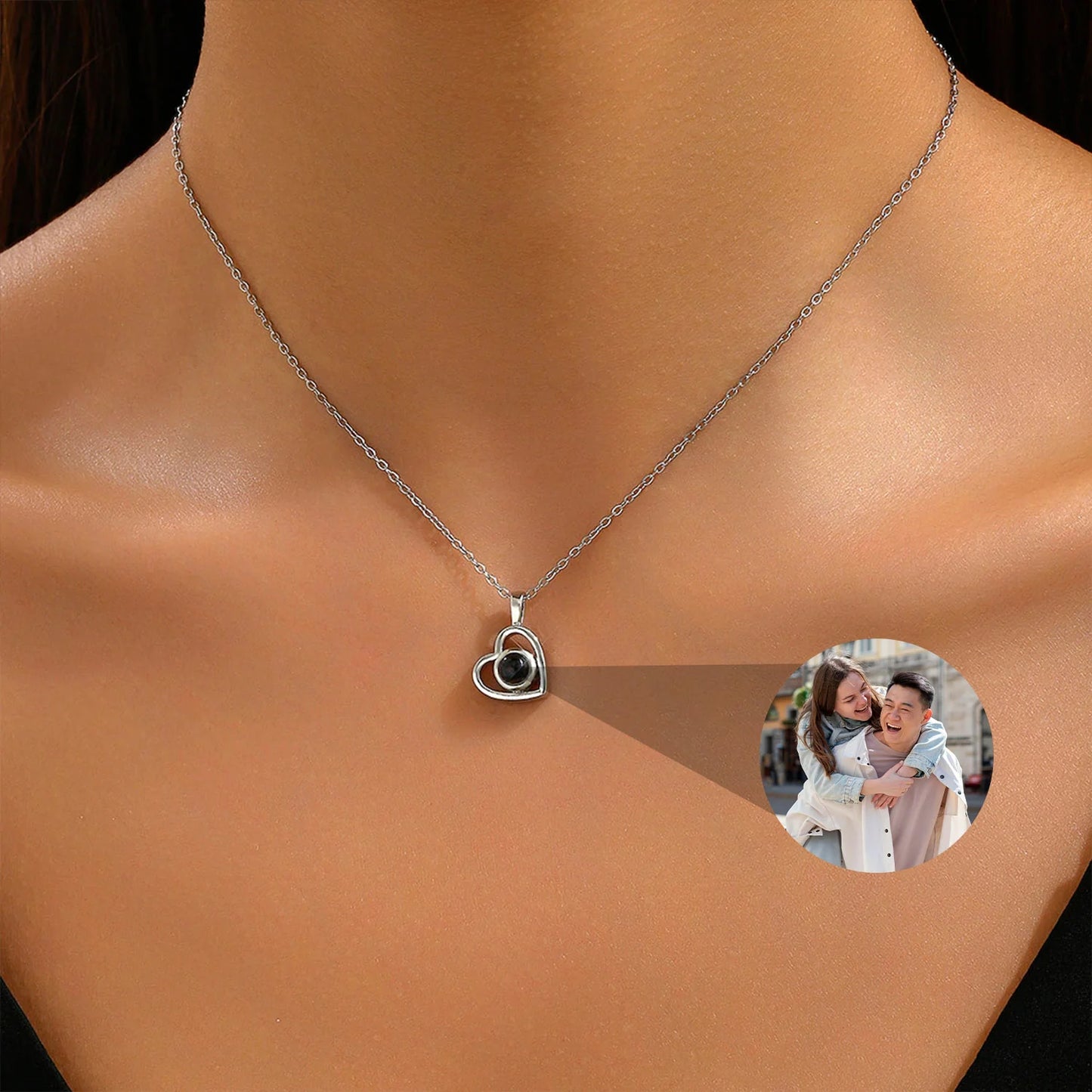 Collar Corazón con Foto personalizada