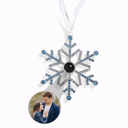 Adorno Copo de Nieve con Foto Personalizada