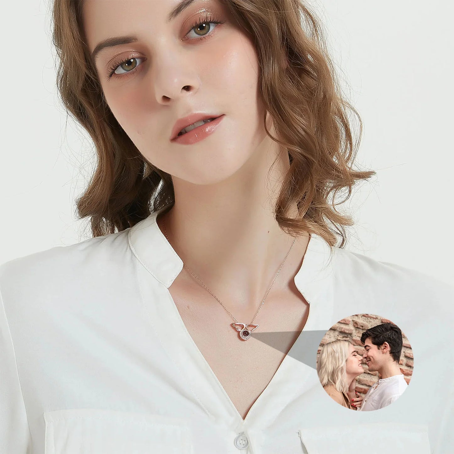 Collar Ángel con Foto personalizada