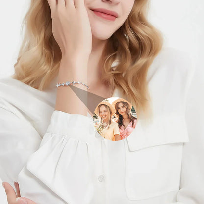 Pulsera Trébol de Luz con Foto Personalizada
