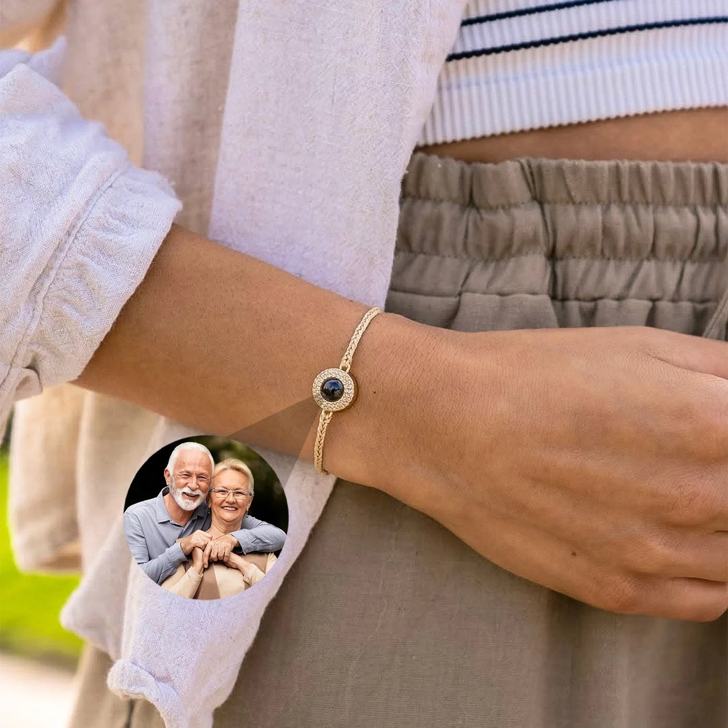Pulsera Eternidad con Foto personalizada
