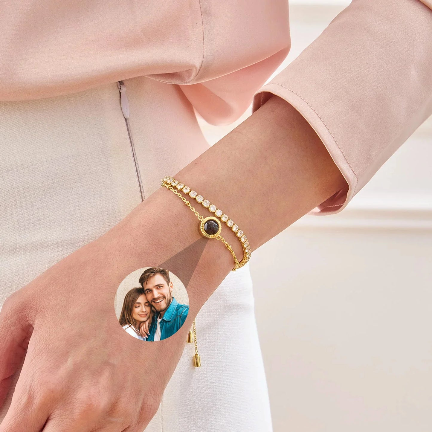 Pulsera Luminescencia con Foto personalizada