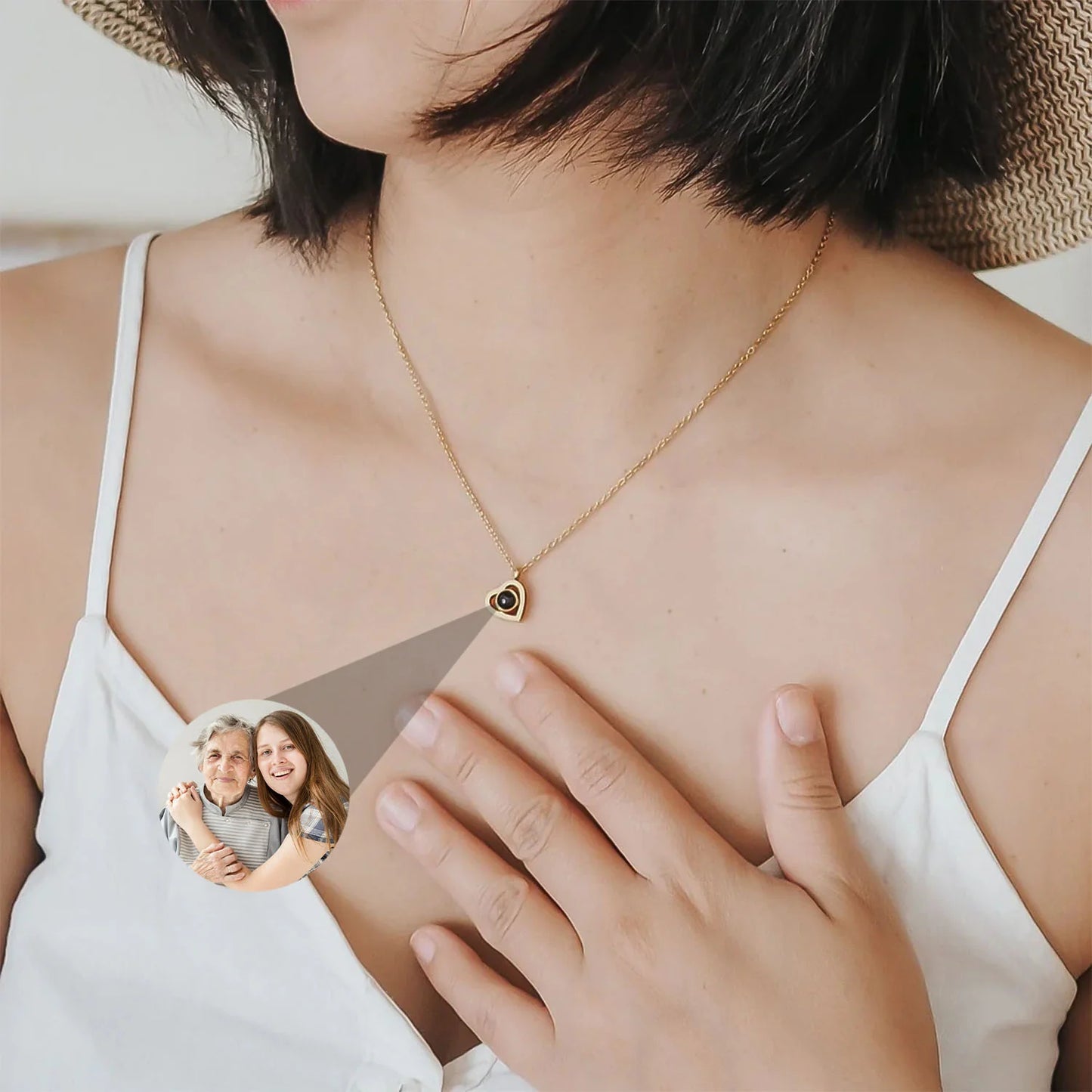 Collar Corazón con Foto personalizada