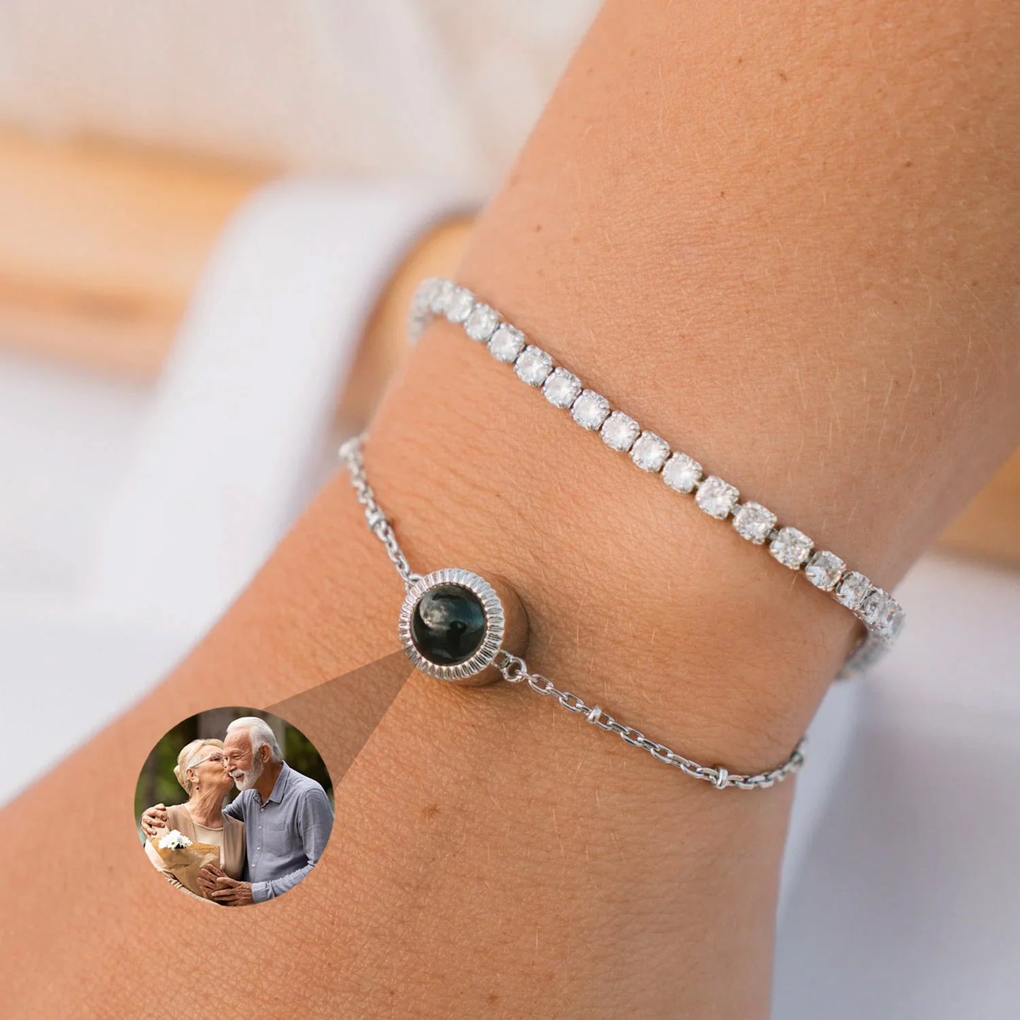 Pulsera Luminescencia con Foto personalizada
