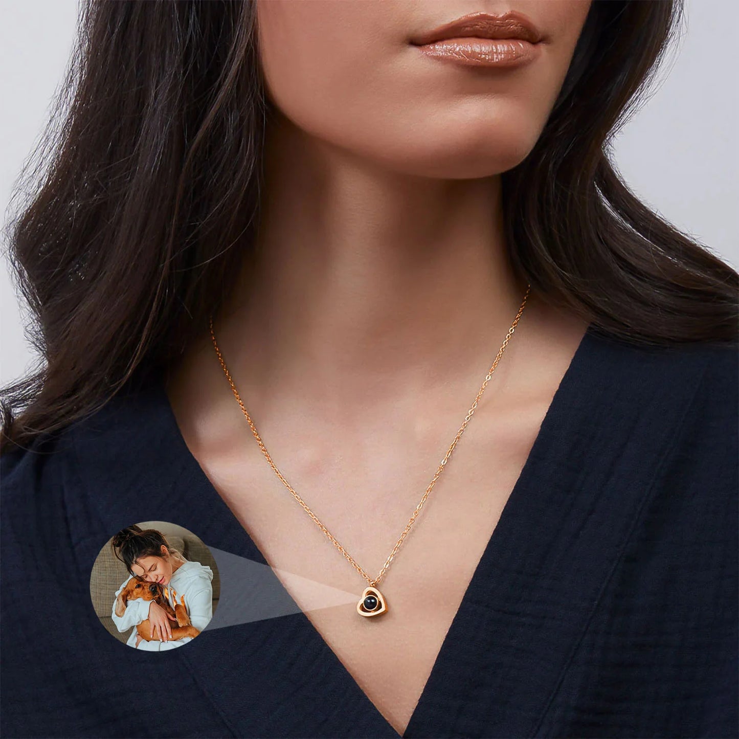Collar Corazón con Foto personalizada