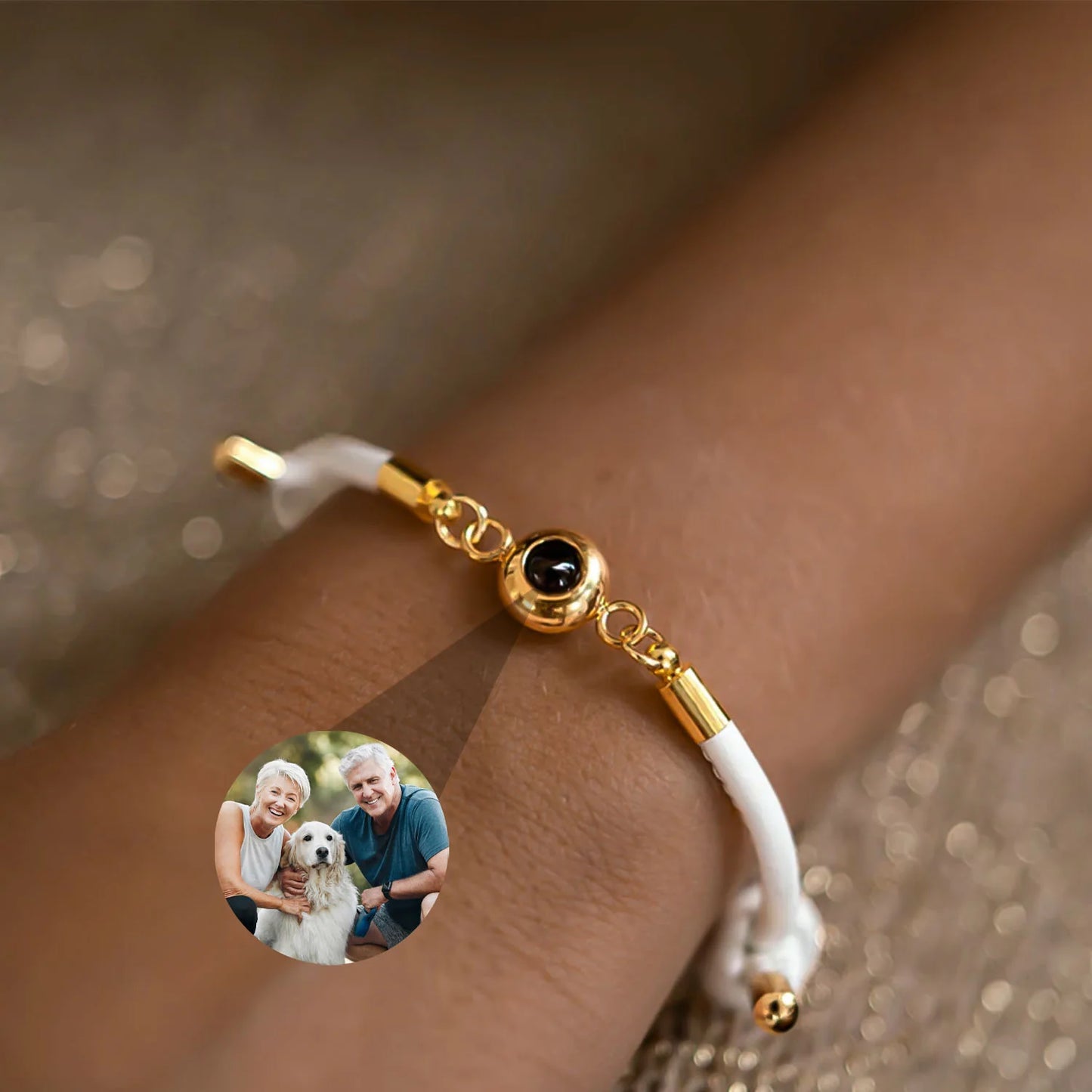 Pulsera Rayo del Tiempo con Foto Personalizada