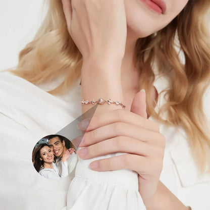 Pulsera Trébol de Luz con Foto Personalizada