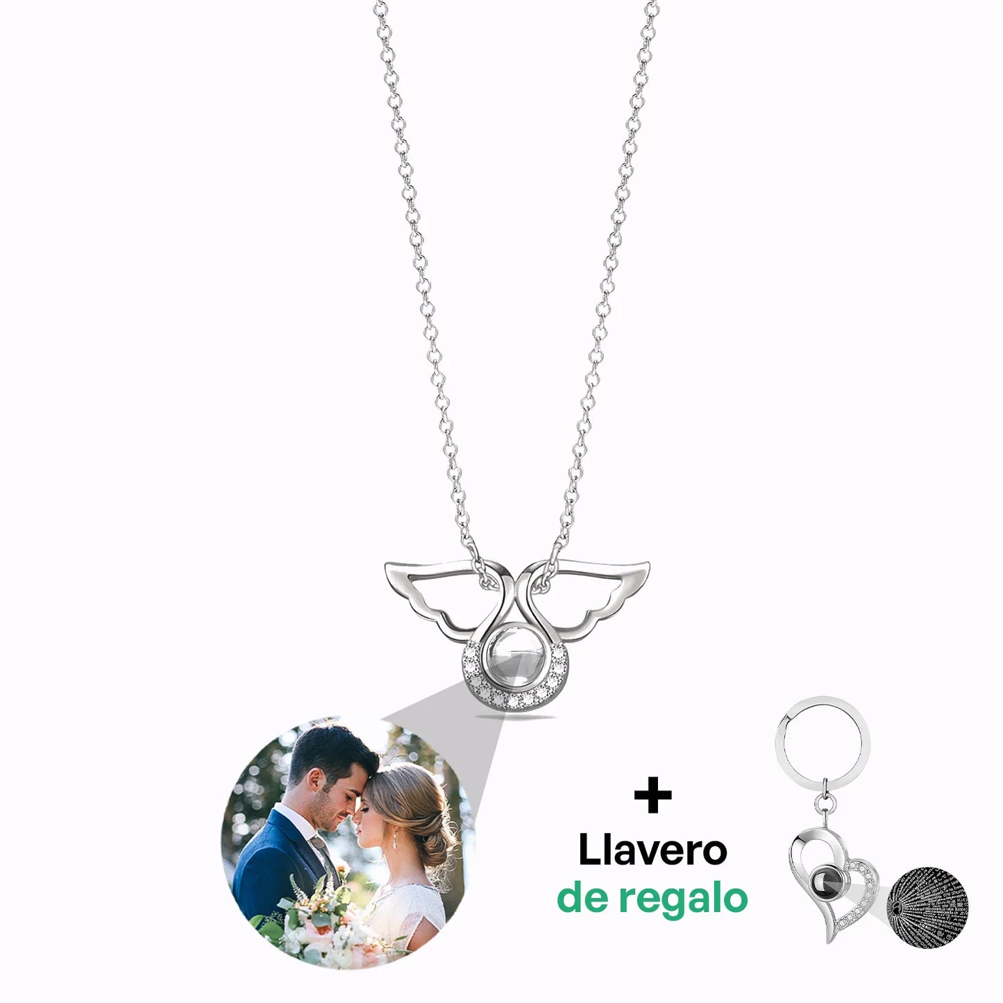Collar Ángel con Foto personalizada