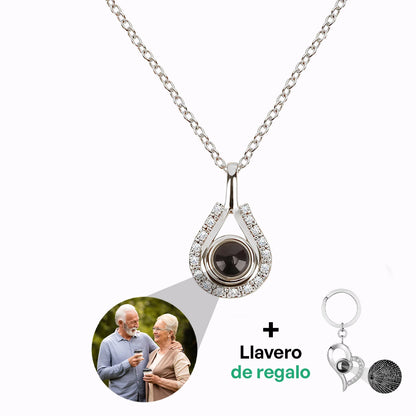 Collar Lágrima del Tiempo con Foto Personalizada
